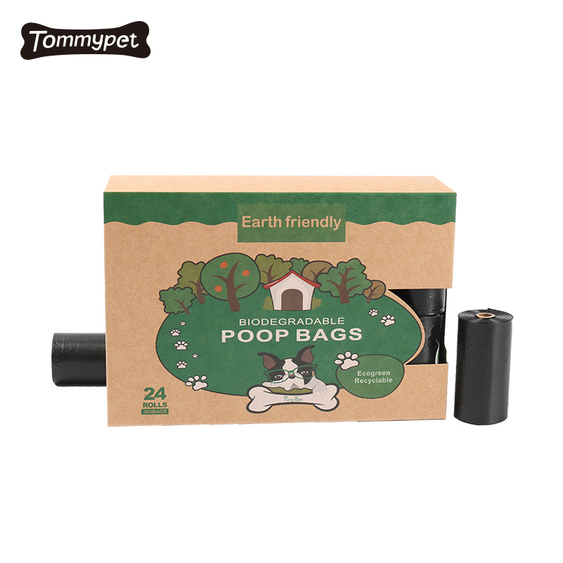 Bolsa de caca de perro perfumada a base de maicena personalizada bolsas biodegradables compostables respetuosas con el medio ambiente bolsas de caca de perro