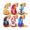 5xl 6xl 7xl Venta al por mayor de China Mascota Fútbol baloncesto Deporte Equipo nacional Copa del mundo Diseñador Ropa para perros grandes