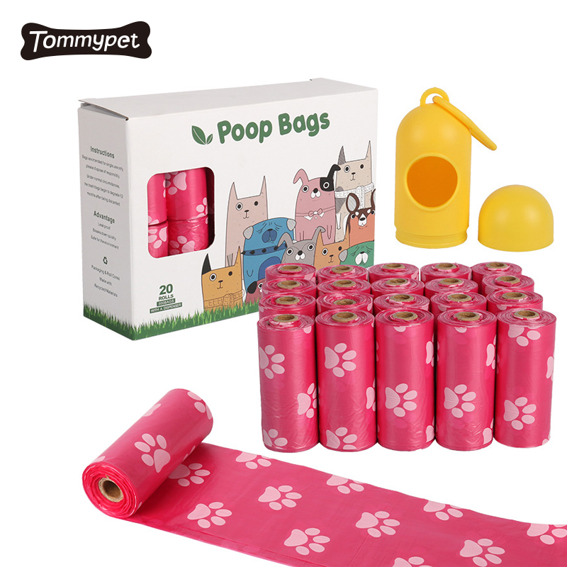 Caja dispensadora de bolsas de caca de perro doog para mascotas biodegradables OEM