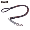 2021 Collar de cuerda para mascotas de lujo Correa de hebilla de metal Juego de collar y correa de cuero para perros
