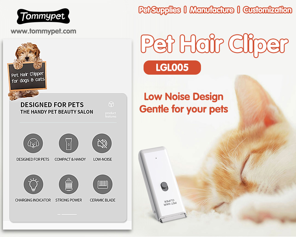 Tommy PET para los mejores cortadores de perros de cortadora de cabello de mascotas profesional con accesorios de vacío