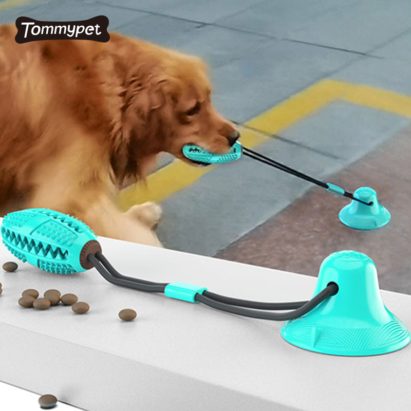 Juguete interactivo para masticar mordedura de perro con ventosa, juguete para perro con ventosa para perro, juguete para mascota