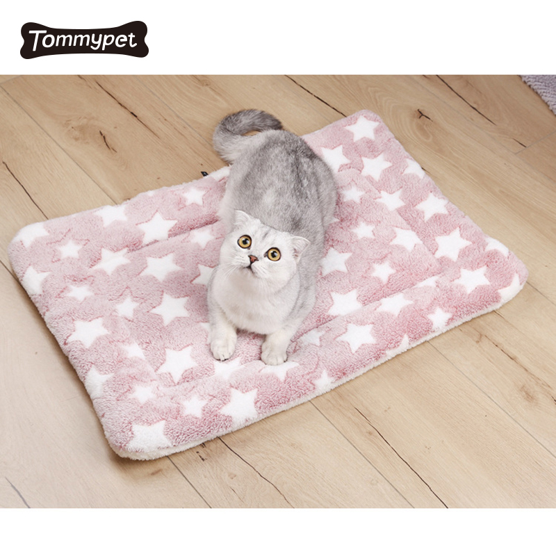 Alfombrilla lavable personalizable para mascotas, colchón extraíble de lana gruesa, felpa suave para gatos y perros para mascotas