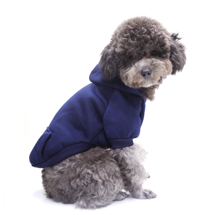 wholesale Sombrero de suéter de bolsillo personalizado con capucha deportiva casual otoño invierno pequeño gato mediano ropa para perros